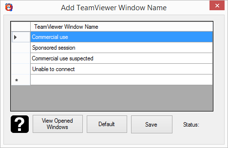 Add TeamViewer Window Name To Block 